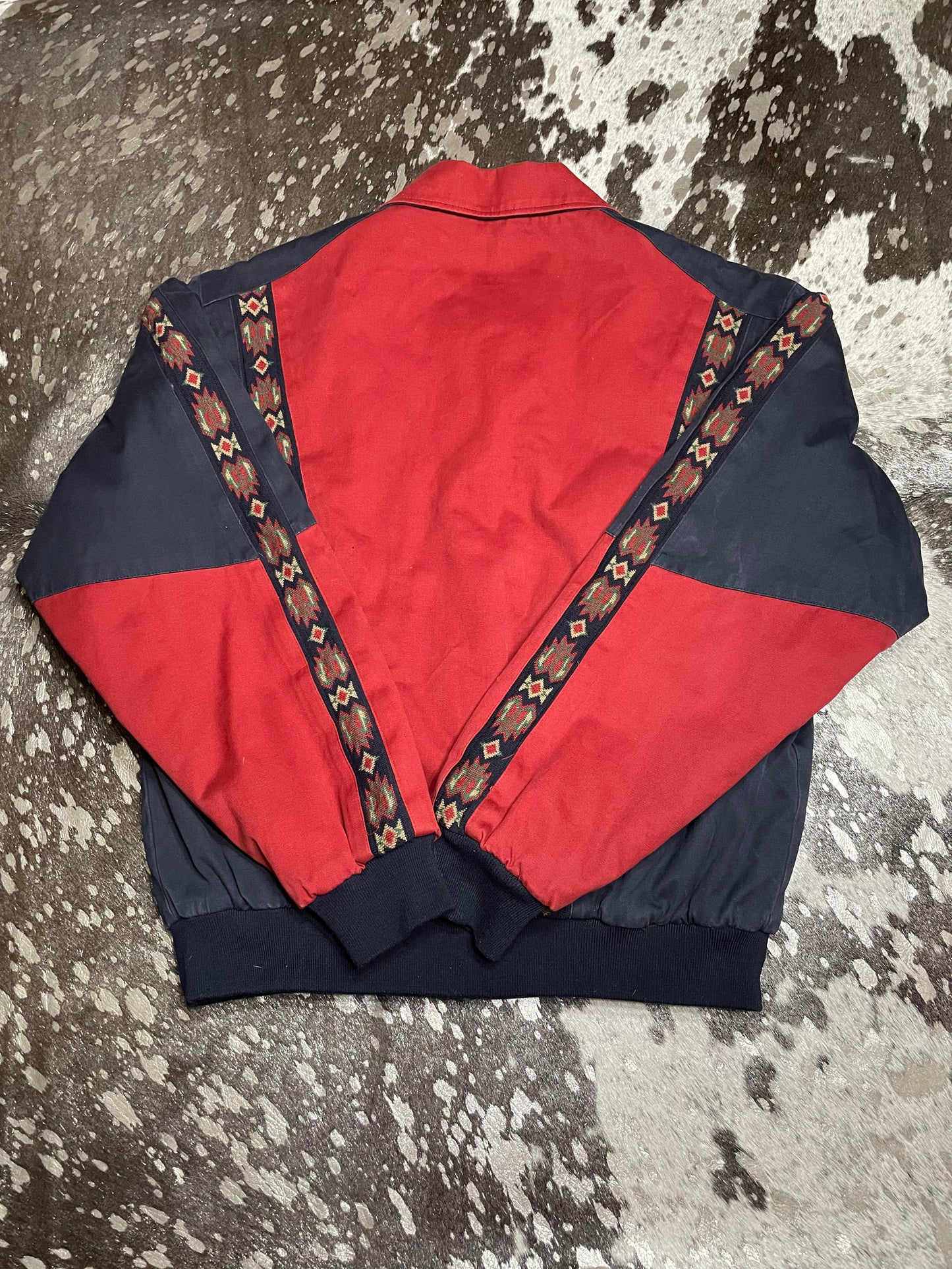 Vintage Cripple Creek Aztec Rodeo Bomber Jacket