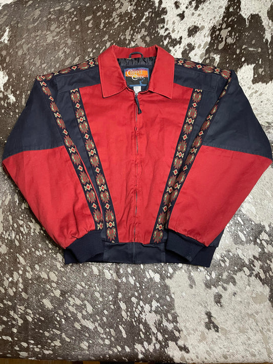 Vintage Cripple Creek Aztec Rodeo Bomber Jacket