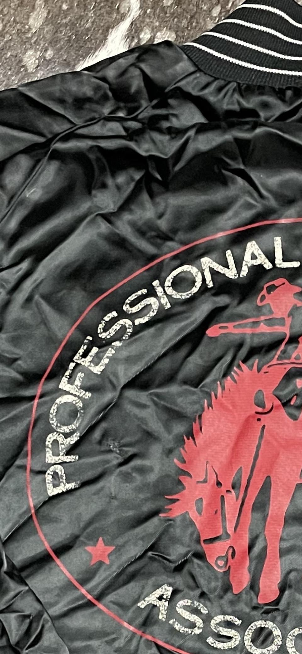 Vintage PRCA Satin Bomber Jacket